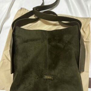 Leather tote Songmont Green in Leather